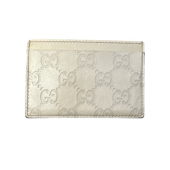983. GG Gucissima Ivory Card Holder - Picture 1 of 5